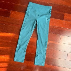 Lululemon Pace Rival High-rise Crop 22” Desert Teal Size 2